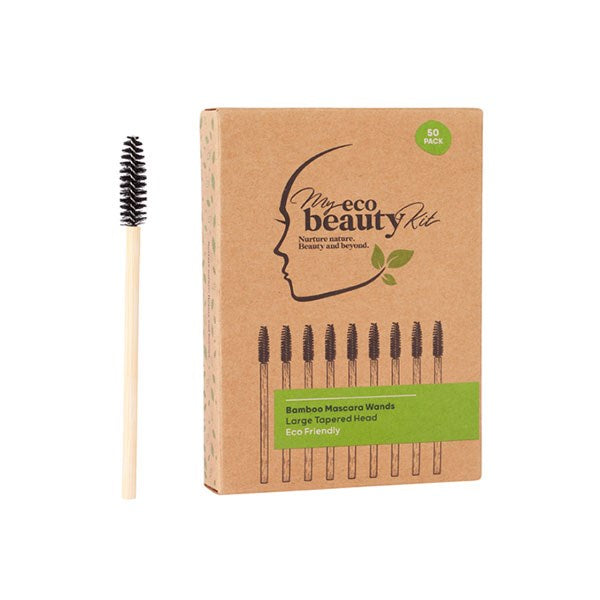 MY ECO BEAUTY KIT - BAMBOO Mascara Wands - Tapered head 50pk