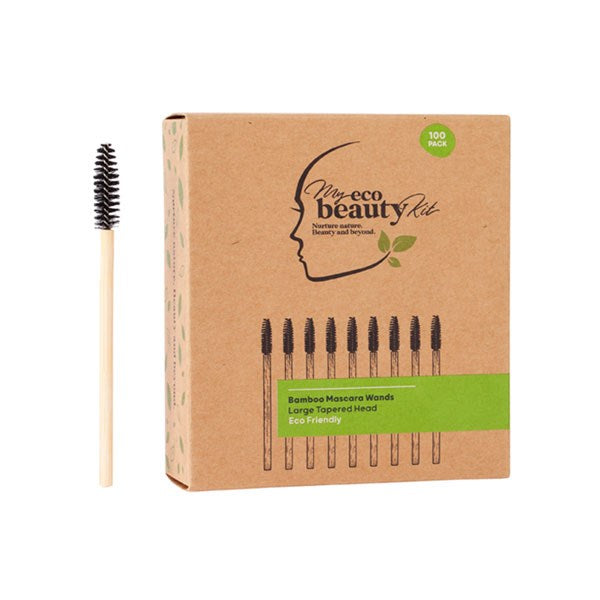 MY ECO BEAUTY KIT - BAMBOO Mascara Wands - Tapered head 100pk