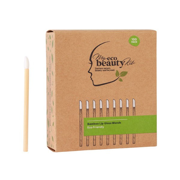 MY ECO BEAUTY KIT - BAMBOO Lip Gloss Wands 100pk