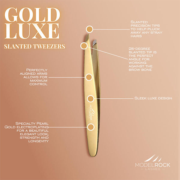 Modelrock Gold Luxe – Slanted Tweezer