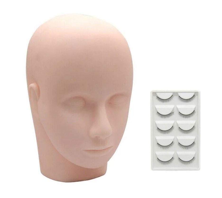 Barneys Lash Extension Practice Doll including Lashes (5 Pair)