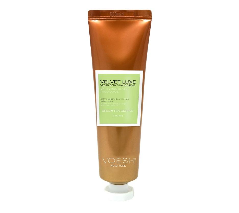 Voesh Velvet Luxe Vegan Body & Hand Creme Green Tea Supple - 85g Tube