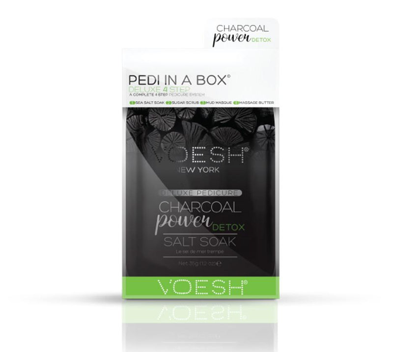 Voesh 4 Step Pedi-in-a-Box Charcoal Power