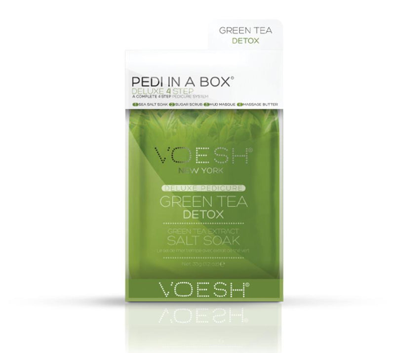 Voesh 4 Step Pedi-in-a-Box Green Tea Detox