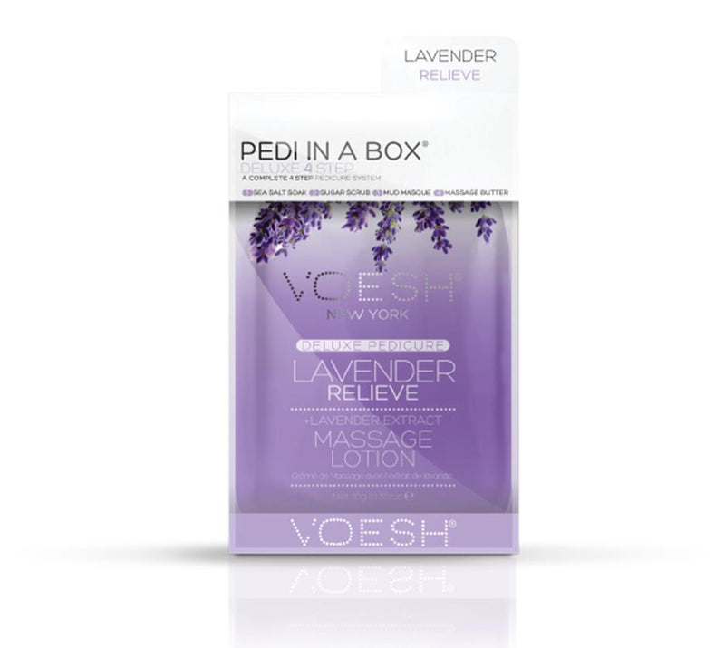 Voesh 4 Step Pedi-in-a-Box Lavender Relieve