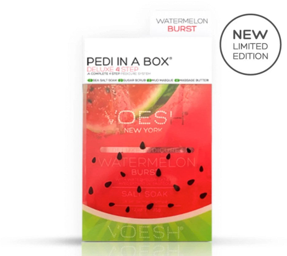Voesh 4 Step Pedi-in-a-Box Watermelon Burst - Limited Edition!