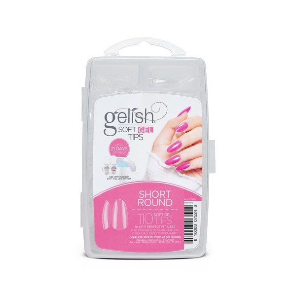 Gelish Soft Gel Tips Short Round - 110 Pack